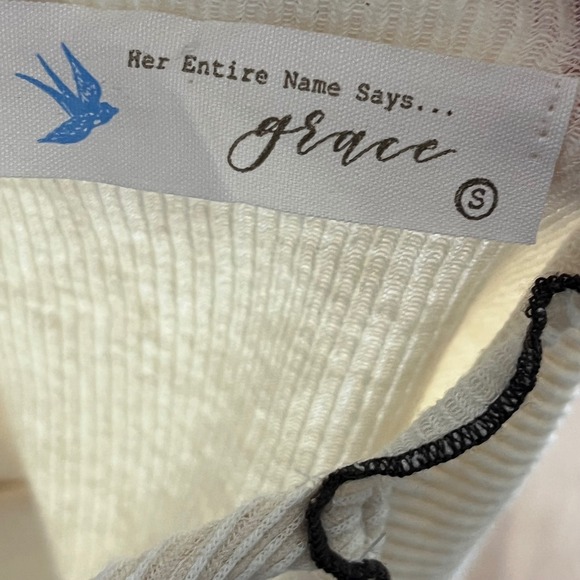 NWT Fairycore Cream Halter Top Ruffle Lettuce Trim Ribbed Knit Cropped Small - Picture 7 of 9